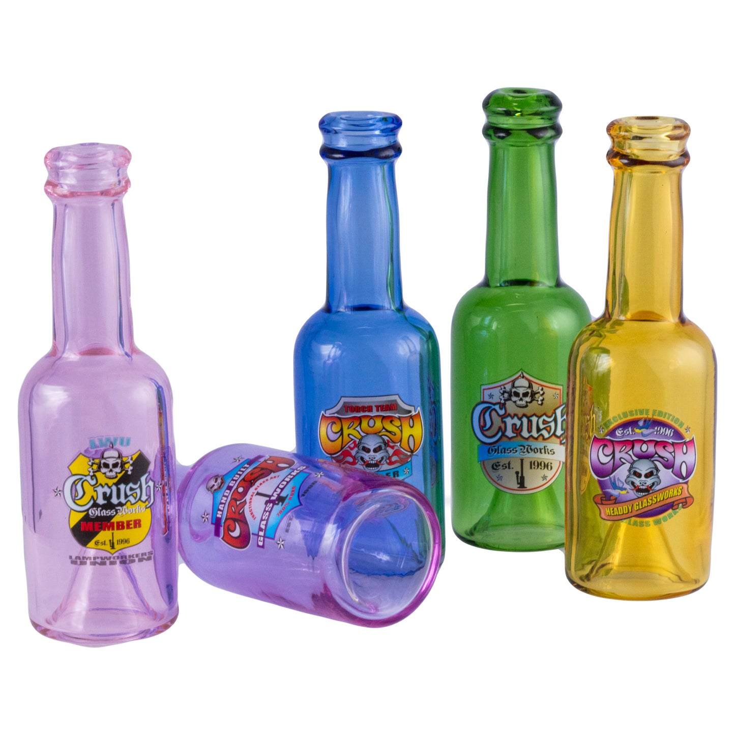 Bottle Chillums (Various Colors)