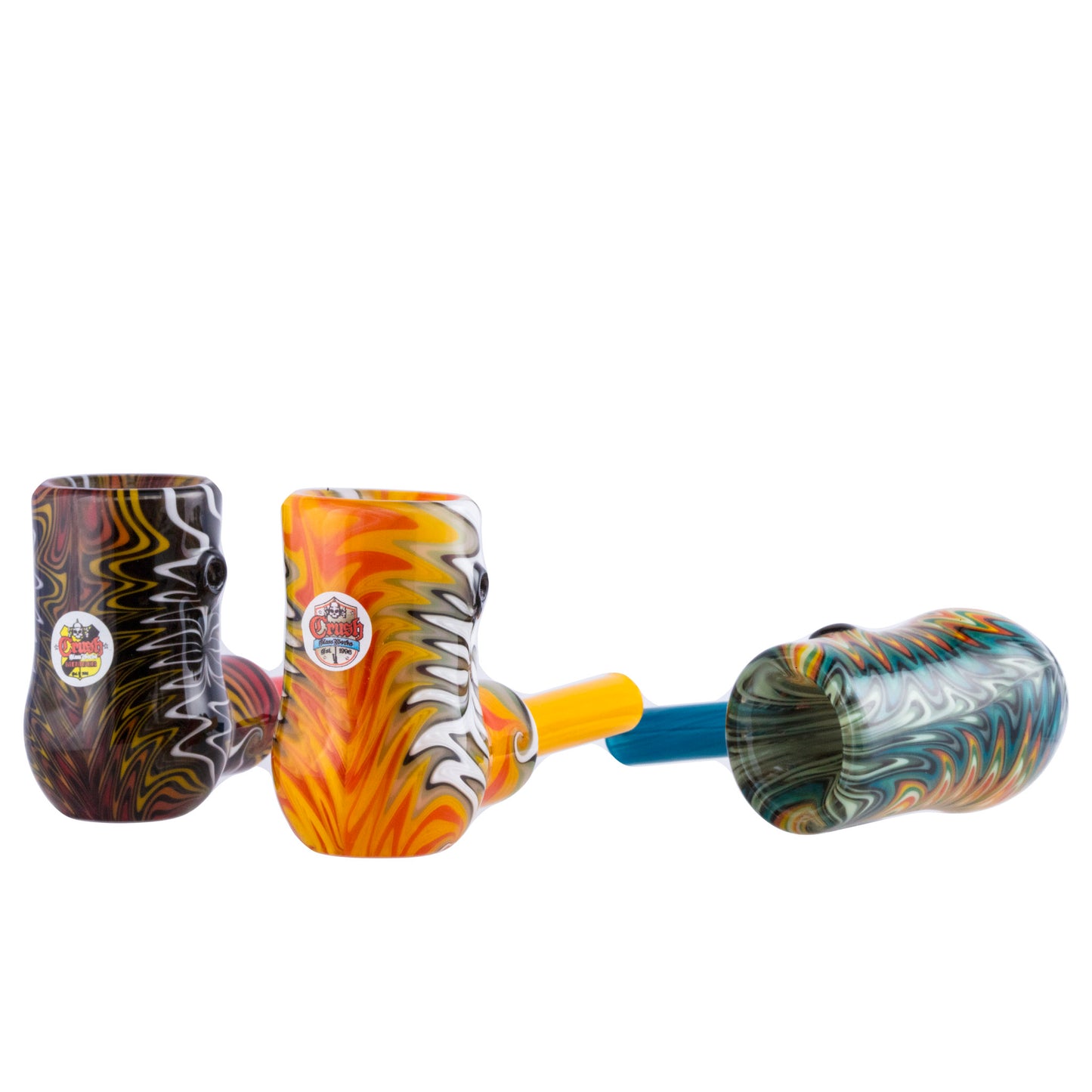 Classic Corn Cob Glass Pipe (Various Colors)