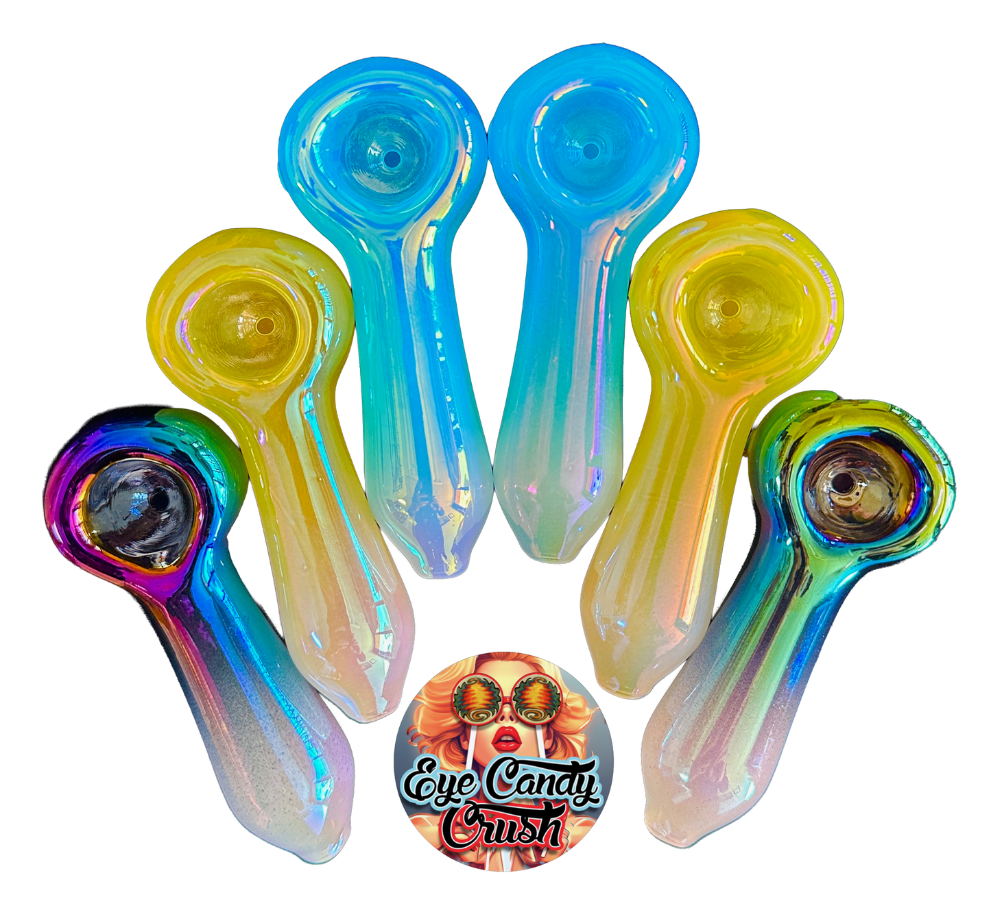 Iridescent Sherbet Spoons